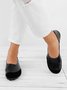 Damen Patchwork/Slippers aus Leder mit Große Größen